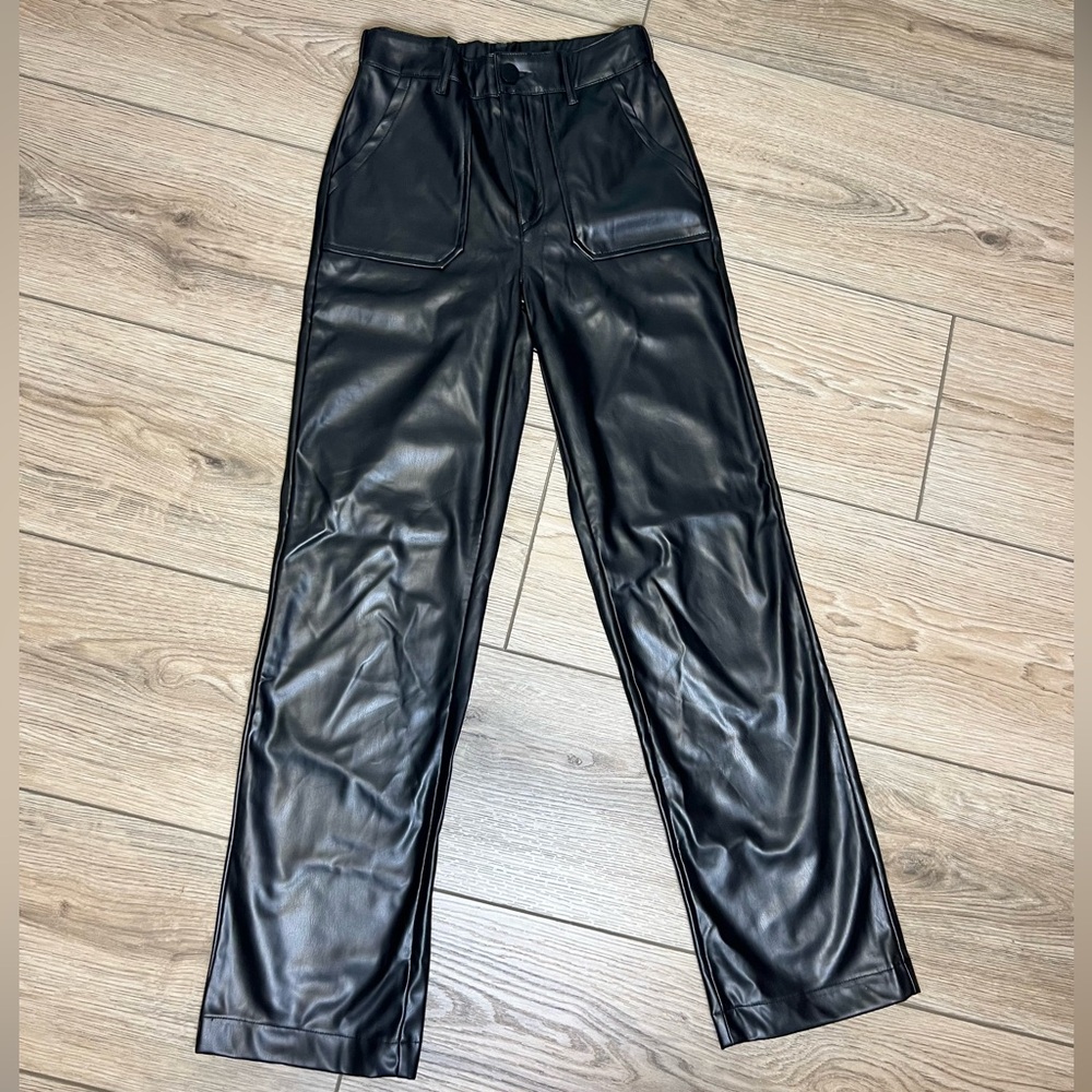 Kendall & Kylie Black Faux Leather Trousers